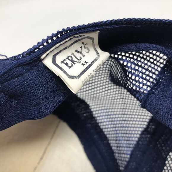 Vtg Diplomatic Telecommunications Service Hat Blue Snapback ATO GUAM US NTS - Picture 4 of 10